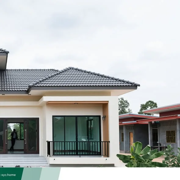 บ้านสไตล์ Contemporary คุณครูเปมิกา ประจงจิตร — สกลนคร