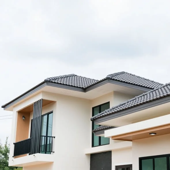 บ้านสไตล์ Contemporary คุณครูเปมิกา ประจงจิตร — สกลนคร